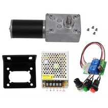 감속기 조절 수족 속도 DC 12V 24V 감속 모터 자동 잠금 70kg.cm 대형 토크 고출력 웜기어 모터 회전 테이블 도어 7rpm-470rpm, 12V 470rpm, Package E