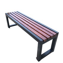 야외 의자 정류장 벤치 평벤치 옥외용 공원 정원 조경, 200X40X45월넛