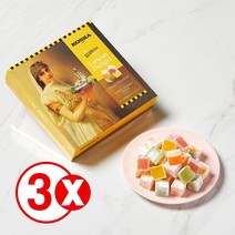 [여기쿡] 코스카 오스만 디자인패키지 터키쉬딜라이트 350g, 로즈 x 3개 세트