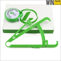 WINTAPE 2 개/대 BMI 테이프 측정 체지방 테스터 개폐식 허리 측정 테이프 1.5m BMI 지방 Cliper 과학 측정 도구, 녹색의
