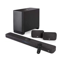 Polk Audio 정품 React 사운드 바 Dolby 및 DTS 가상 서라운드 사운드 통화 메시지 기능이 내장된 차세대 Alexa 음성 엔진 일치하는 서브우퍼 SR2 스피, Soundbar + Subwoofer + Surroun