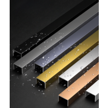 ㄷ자 몰딩 알루미늄 벽 천장 벽면 미장용 코너 비드, 10x16mm 매트 실버, 3m