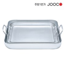 주방1번가 주코(JOOCO) B 떡볶이판 양은떡볶이판 순대판 분식판 사각판, 중 / 440x365x55mm (가로x세로x높이)