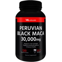 [미국빠른직구] 마이라이프 내추럴스 페루비안 블랙 마카 30 000 mg 120정