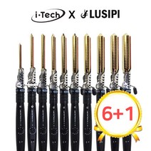 ★6+1★ 아이텍 루시피 골드 티타늄 원권 아이롱 4~22mm, 골드 10mm