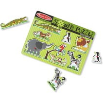 Melissa & Doug - Zoo Animals Sound Puzzle 멜리사앤더그 야생 사운드 퍼즐 0727(AB-EN-MD727)