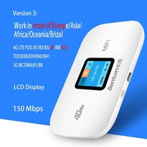 무선 휴대용 핫스팟 모뎀 벤톤 4G 야외 와이파이 잠금 미니 라우터 해제 Lte, CHINA, 2050mAh, green