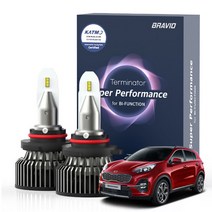 합법인증제품 브라비오 터미네이터SP 스포티지QL/더볼드 (15~21년) 전용 LED 전조등 헤드라이트 전구 9005타입 (자동차검사통과/2년AS)