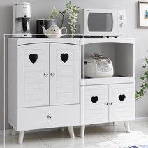 주방 전자레인지선반 커피메이커 선반 보관함 좁은 옷장 틈새 도어 연수원 학교, 오크화이트