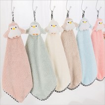 캔들씨 펭귄 주방타올 고리수건 어린이집 유치원 타올 답례품, 아이보리