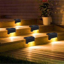 [남해해상펜션] 태광조명 태양광 엣지등 정원 계단등 울타리 펜션 테라스 코너 야외 인테리어 LED 조명, 태양광 엣지등 - 노란빛 (4P)