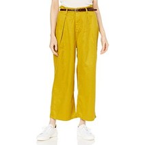 Something sn765 여성캐주얼 벨티드턱와이드 린넨소재 바지