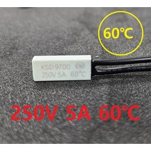 KSD9700 바이메탈 온도 퓨즈 스위치 60도