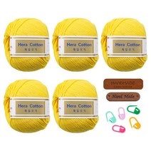 청송뜨개실 헤라코튼(5볼) 뜨개실+뜨개부자재(라벨2개+단코표시링5개), 1세트, 209