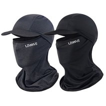 채운들 런웨이브 쿨링 바라클라바 캡 모자 부착 쿨 아이스 전면 마스크 쿨링마스크, 멜란지그레이