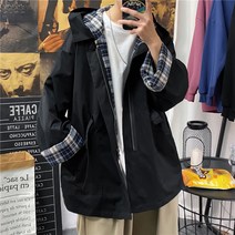 Sevenmoon 데일리 경박스럽다 오버핏 간략하다 도안 재킷 코트 여름남자