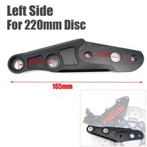 브레이크캘리퍼 바이크 오토바이 빅 4 피스톤 CNC 브레이크 디스크 캘리퍼 펌프 야마하 가와사키 스즈키 수정 Hf6 용 FAST 53mm 브래킷 포함 40mm 피칭, [15] Left Bracket 220mm