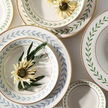 블루 로렐 빈티지 브래드 접시 플레이팅 접시 찬기 소 11cm, 1개