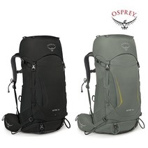 오스프리 Kestrel 38 등산배낭 38L 방수커버 포함, Black