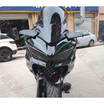 가와사키 튜닝 NINJA 닌자 Z400 닌자400 윈드실드 윈드스크린 2018-2021, 탄소섬유, 블랙