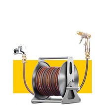 음식점 주방 청소용 호스 화장실 물청소 릴 보관 펜션, G1 스테인레스 스틸 50m 세트