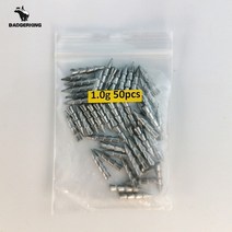 2023 신상품 1g/1.5g /2g 삽입 금속 무게 네일 싱커 낚시, 1g50개, 1g50개