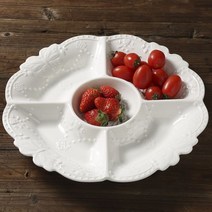 도자기식판 성인식판 가정용식판 다이어트식판 유럽식 도자기 건과반 부조식반, 01 오격반