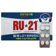 RU21 알유21 비타민C 750mg x 6정 x 5개 숙취, 4개