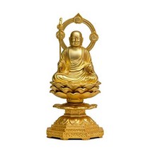 불상 지장보살자상 14.5cm(금도금24금) 불사:마키다 히데구모 원형『안산기원·육아의 수호존』타카오카 동기