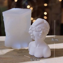 석고공예 석고상 여인 베일 여성 머리 실리콘 몰드 아로마 테라피 석고 닫힌 눈 눈가리개 소녀 디퓨저, 눈을 가린 소녀