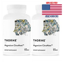 Thorne Research 마그네슘 시트라메이트 90정 2통 쏜리서치 Magnesium CitraMate 미국 직구 사은품 추가증정