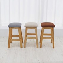 에코상사 헬리콘 원목 사각형 스툴 패브릭 의자 화장대 보조 의자 3color, 헬리콘 사각스툴 브라운