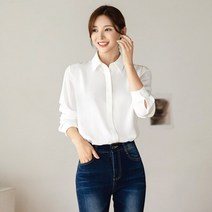 시크라인 리엔 히든버튼 블라우스 CLLC-B-34
