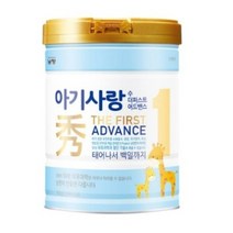아기사랑수 더퍼스트 어드밴스 분유 1단계, 750g, 16캔