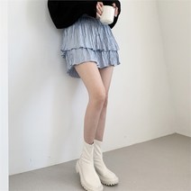 코지일이삼 코지23 여자 페미닌한 데일리 심플 새틴 캉캉 밴딩 미니스커트 (8036088)