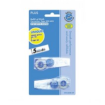 PLUS 수정테이프 WH605 리필 WH605R 5mmx6m 수정액, 수정테이프(WH-605)