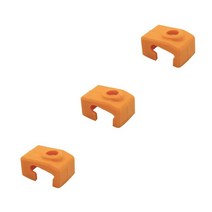 Prusa 미니 미니+ 히트 블록 오렌지 실리콘 양말 X levendig | dsgn - 3D 프린터 핫 엔드 노즐 단열 및 보호 | 맞춤형 나사 구멍 | 손상 방지, x3 Orange