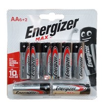에너자이저 맥스건전지AA 6 플러스 2
