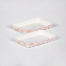 (DK) 떡 베이커리 포장 일회용 용기 다용도 사각 종이 트레이 DK-1-3호 100개