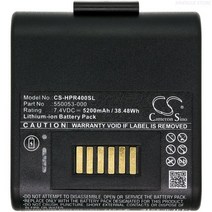 가성비 Honeywell Intermec Oneil RP4 용 프린터 배터리 7.4V 5200mAh 550053-000, 01 5200mAh 배터리