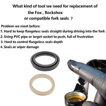 38mm 더스트 씰 설치 도구 와이퍼 가이드 드라이버 Fox 38 Rockshox Domain Zeb Fork 호환 1297879
