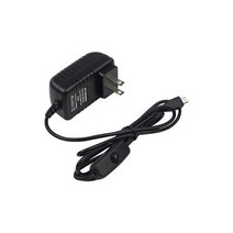 스위치 버튼 전원 어댑터 포함 라즈베리 파이 3B 공급 장치 제로 2 W 오렌지 3 LTS용 마이크로 USB 포트 5V 3A, US_CN, US