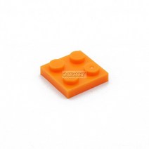 MARUMINE 300PCS 2x2 플레이트 DIY 빌딩 블록 장난감 만들기 MOC 교육 벽돌 부품 어른이 학습 과 호환 가능, 06 주황색