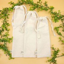 수제 감성캠핑용품 단조팩 파우치 광목주머니 멀티 수납 다용도 더스트백 스트링 복조리 파우치, 10cm x 40cm-네추럴꽈베기끈