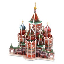 [동화오피스] 3D 우드락 입체퍼즐 건축모형만들기 1 / 6세 7세 유치원선물, 성바실리 대성당