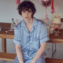 [발코니][3851-BBUHP] 샤이니 파자마(men) Blue