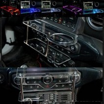 ArtX 코나 SX2 2세대 미니 2단 차량용 무중력테이블 컵홀더 스마트폰 핸드폰 거치대, led화이트, 사각타입