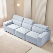 서광퍼니처 라피 모듈형 아쿠아텍스 패브릭 3인용 4인용 소파 sk, 4인_스툴미포함, 스카이블루