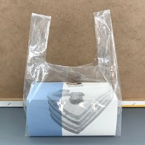 [소행섬] 무지 PE 비닐 쇼핑백 U형 (테이크아웃 매장비닐쇼핑백 상자쇼핑백 답례품 선물포장), U40, 100개