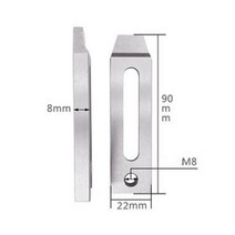 밀링작업대 드릴링머신 작업대 밀링선반 미니 와이어 EDM 스테인레스 스틸 지그 홀더 클램프 70-90mm M8, 04 90X22X12mm M8